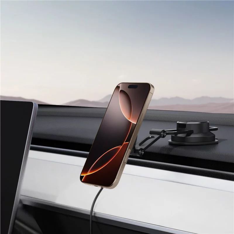 Spigen OneTap Pro 4 MagSafe Car Mount Charger Wireless / Dashboard / Windshield Black Spigen OneTap Pro 4 MagSafe Car Mount Charger Wireless / Dashboard / Windshield Black
