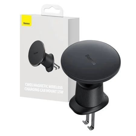 Baseus CW01 15W Magnetic Wireless Charging Car Mount Black Baseus CW01 15W Magnetic Wireless Charging Car Mount Black