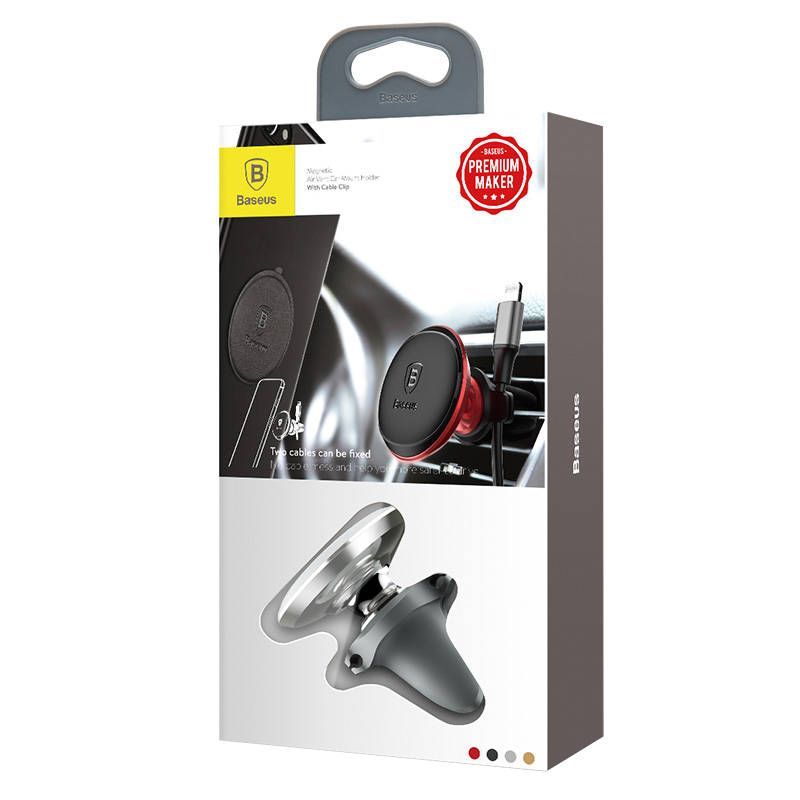 Baseus Magnetic Air Vent Car Mount Silver Baseus Magnetic Air Vent Car Mount Silver