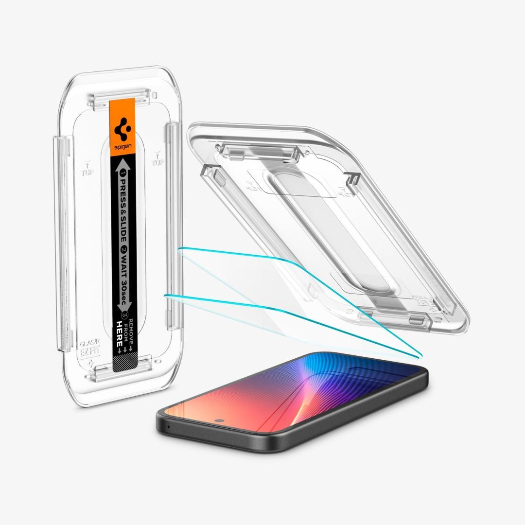 Spigen Glass tR EZ Fit 2 Pack Google Pixel 9a Transparency