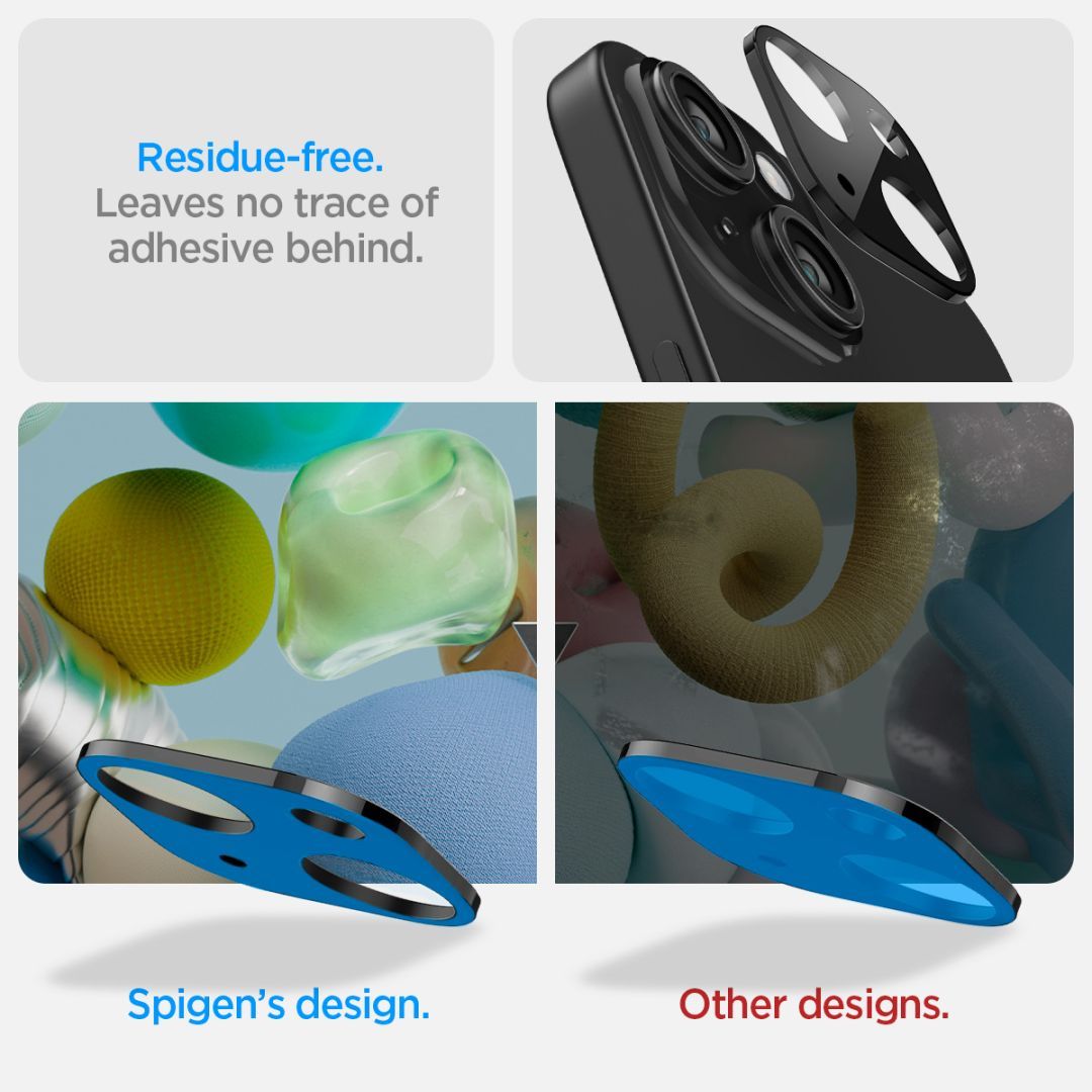 Spigen iPhone 15/15 Plus/14/14 Plus Glass tR Optik Black (2 Pack) Spigen iPhone 15/15 Plus/14/14 Plus Glass tR Optik Black (2 Pack)