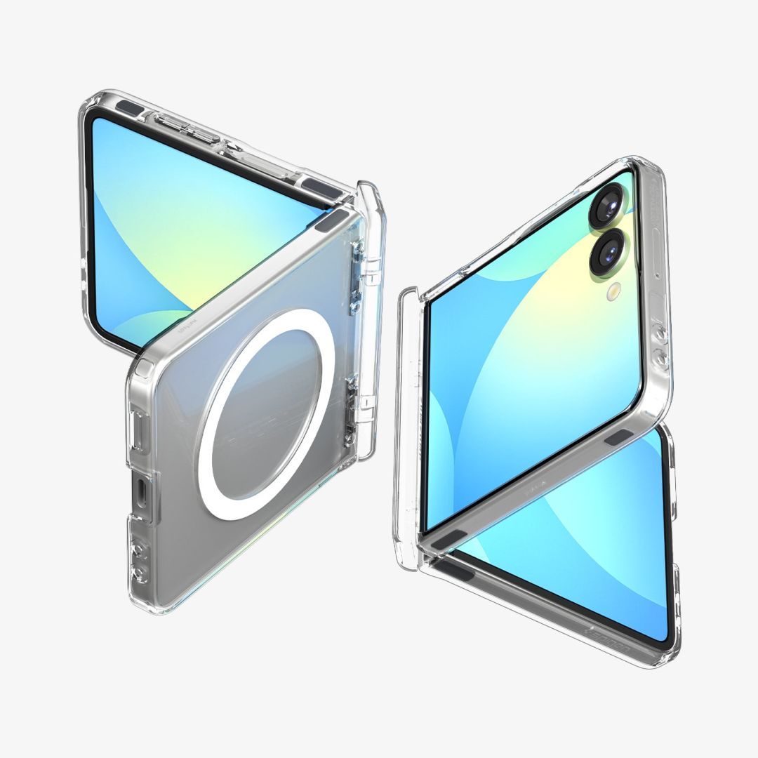Spigen Ultra Hybrid Pro MagSafe for Samsung Galaxy Z Flip7 Clear White Spigen Ultra Hybrid Pro MagSafe for Samsung Galaxy Z Flip7 Clear White
