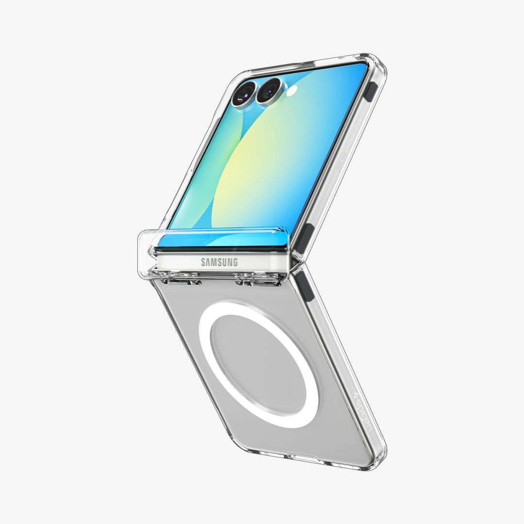 Spigen Ultra Hybrid Pro MagSafe for Samsung Galaxy Z Flip7 Clear White Spigen Ultra Hybrid Pro MagSafe for Samsung Galaxy Z Flip7 Clear White