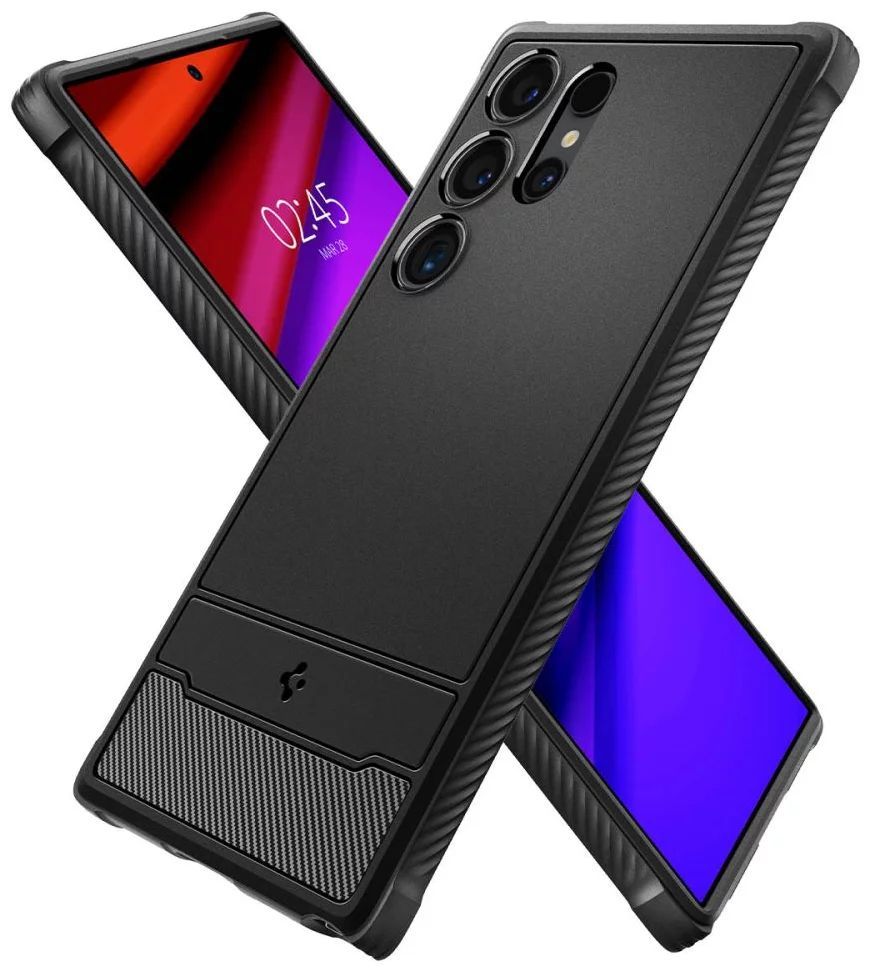 Spigen Rugged Armor Samsung Galaxy S24 Ultra Matte Black Spigen Rugged Armor Samsung Galaxy S24 Ultra Matte Black