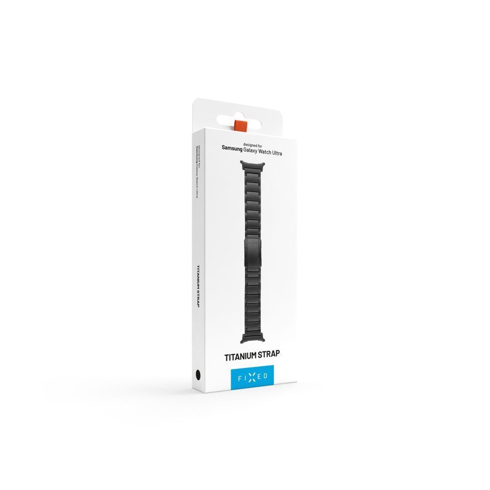 FIXED Titán óraszíj Samsung Galaxy Watch Ultra okosórához, fekete