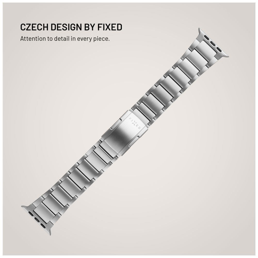 FIXED Titán óraszíj Apple Watch 44/45/46/49mm okosórához, natural titanium