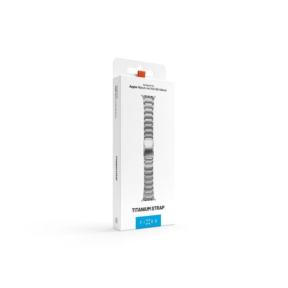 FIXED Titán óraszíj Apple Watch 44/45/46/49mm okosórához, natural titanium