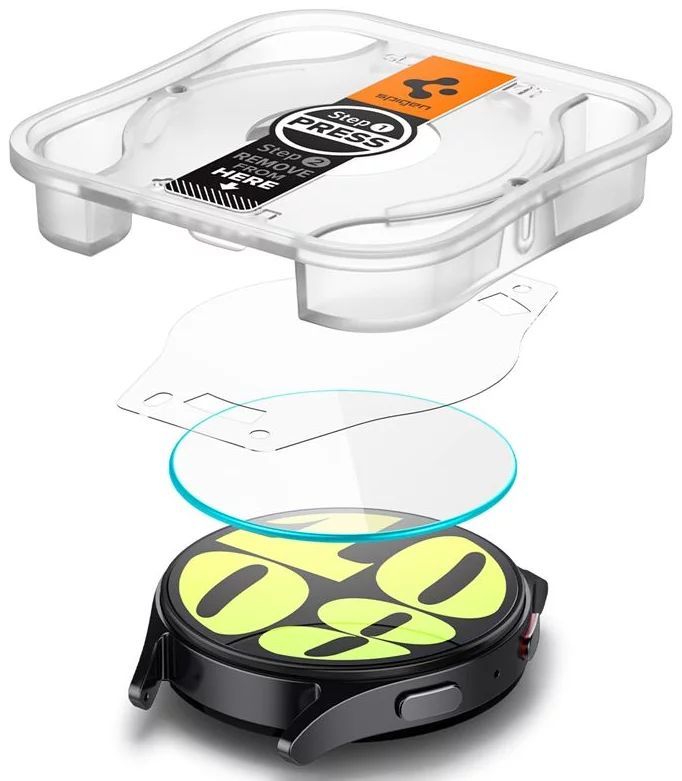 Spigen Glass tR EZ Fit Samsung Galaxy Watch7 (40mm) 2 pack Transparency