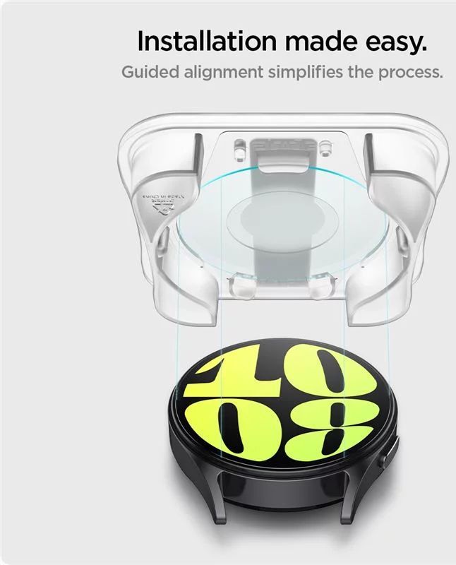 Spigen Glass tR EZ Fit Samsung Galaxy Watch7 (40mm) 2 pack Transparency