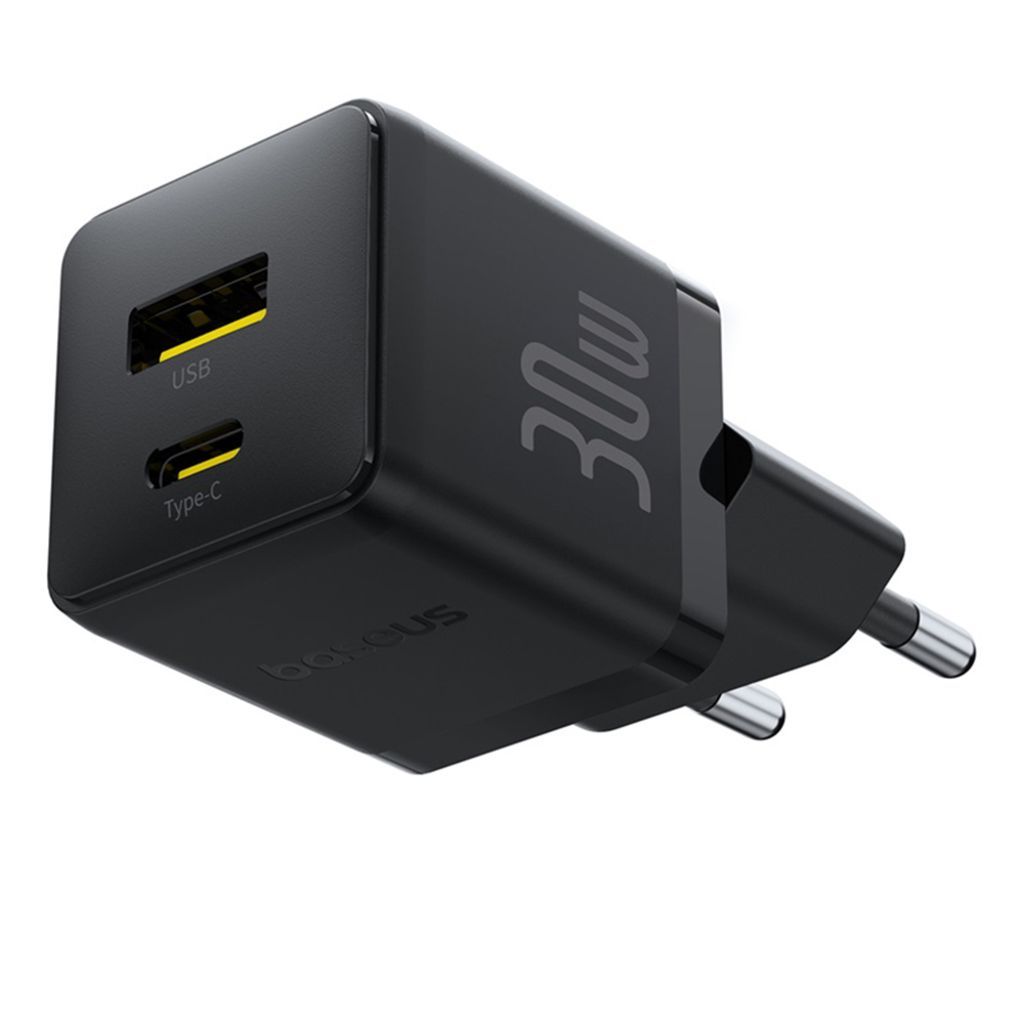 Baseus Palm USB-A/C Adapter 30W Black