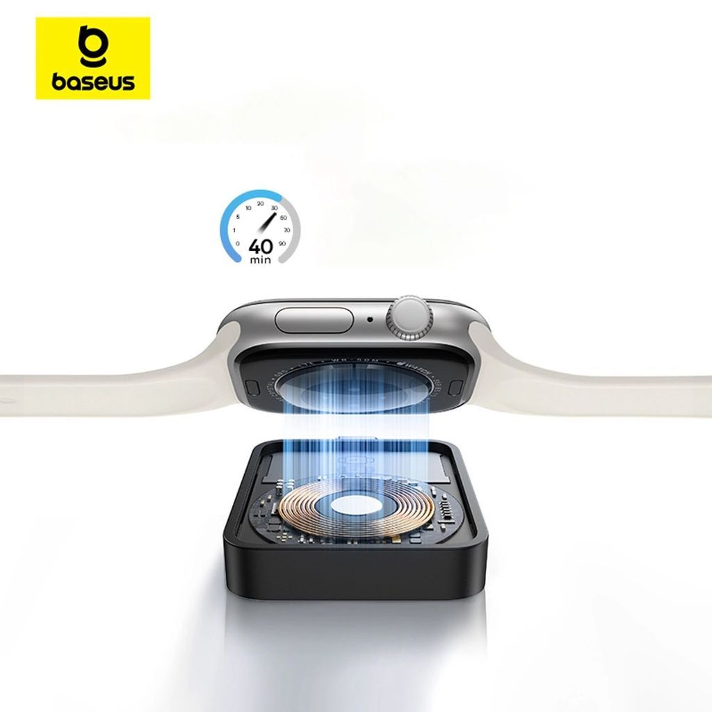 Baseus MagPro Magnetic Wireless Charger for Apple Watch Black Baseus MagPro Magnetic Wireless Charger for Apple Watch Black