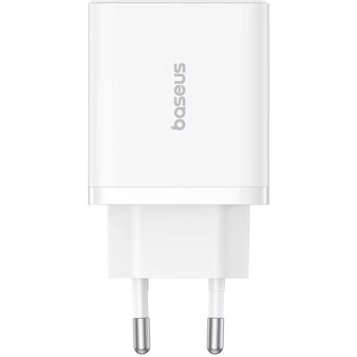 Baseus Cube Fast Charger 2U+C 30W EU Moon White Baseus Cube Fast Charger 2U+C 30W EU Moon White