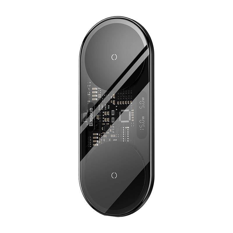 Baseus Digital LED Display Wireless Charger Black