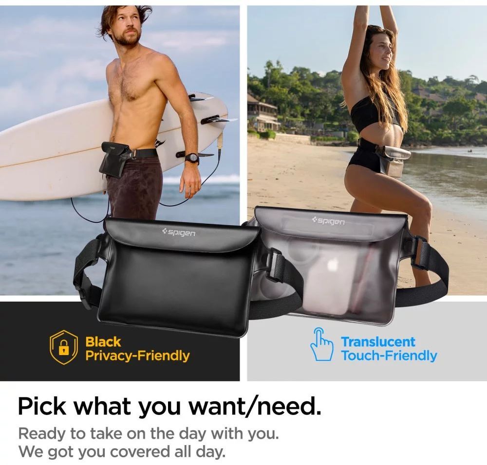 Spigen Aqua Shield WaterProof Waist Bag A620 1 Pack Black Spigen Aqua Shield WaterProof Waist Bag A620 1 Pack Black