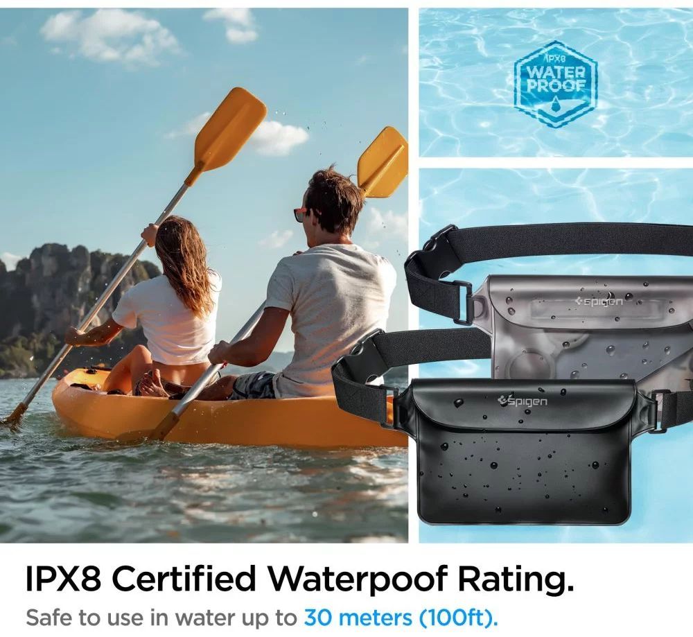 Spigen Aqua Shield WaterProof Waist Bag A620 1 Pack Black Spigen Aqua Shield WaterProof Waist Bag A620 1 Pack Black