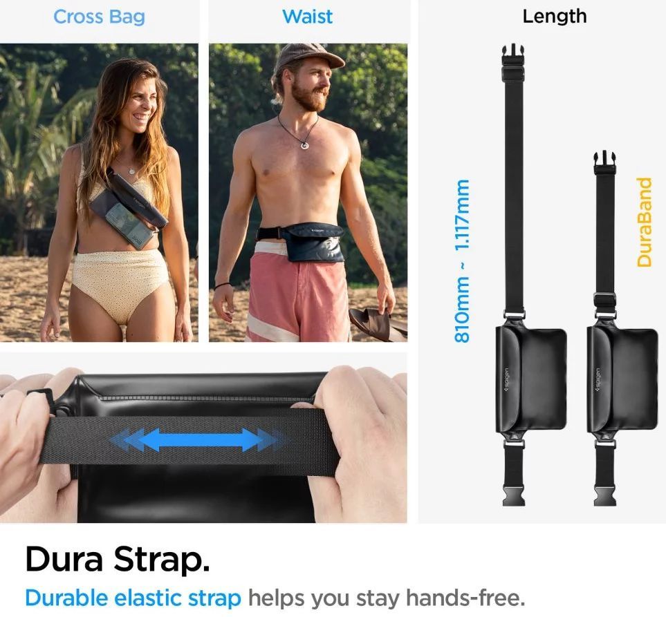 Spigen Aqua Shield WaterProof Waist Bag A620 1 Pack Black Spigen Aqua Shield WaterProof Waist Bag A620 1 Pack Black