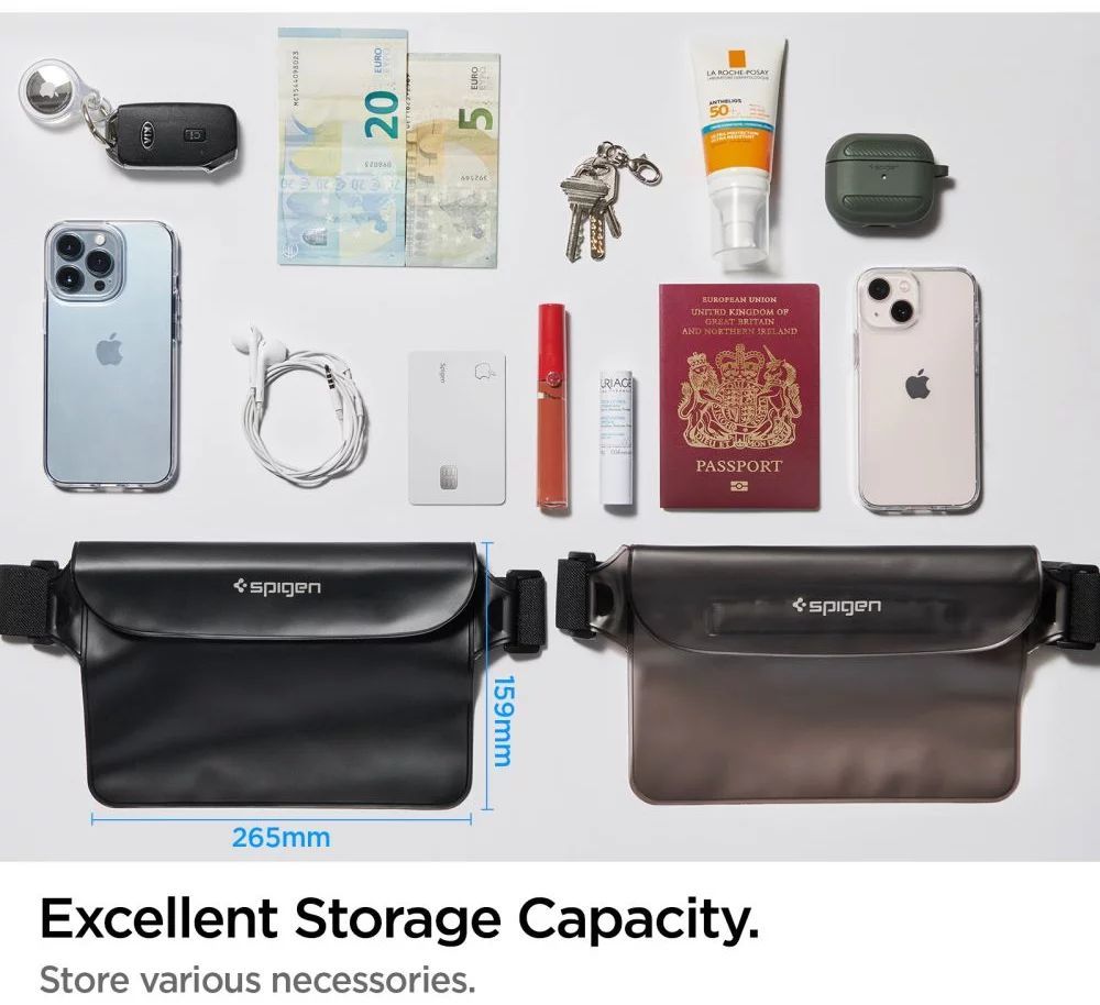 Spigen Aqua Shield WaterProof Waist Bag A620 1 Pack Black Spigen Aqua Shield WaterProof Waist Bag A620 1 Pack Black