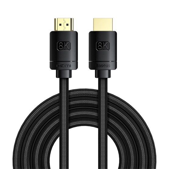 Baseus High Definition HDMI 8K Cable 3m Black Baseus High Definition HDMI 8K Cable 3m Black