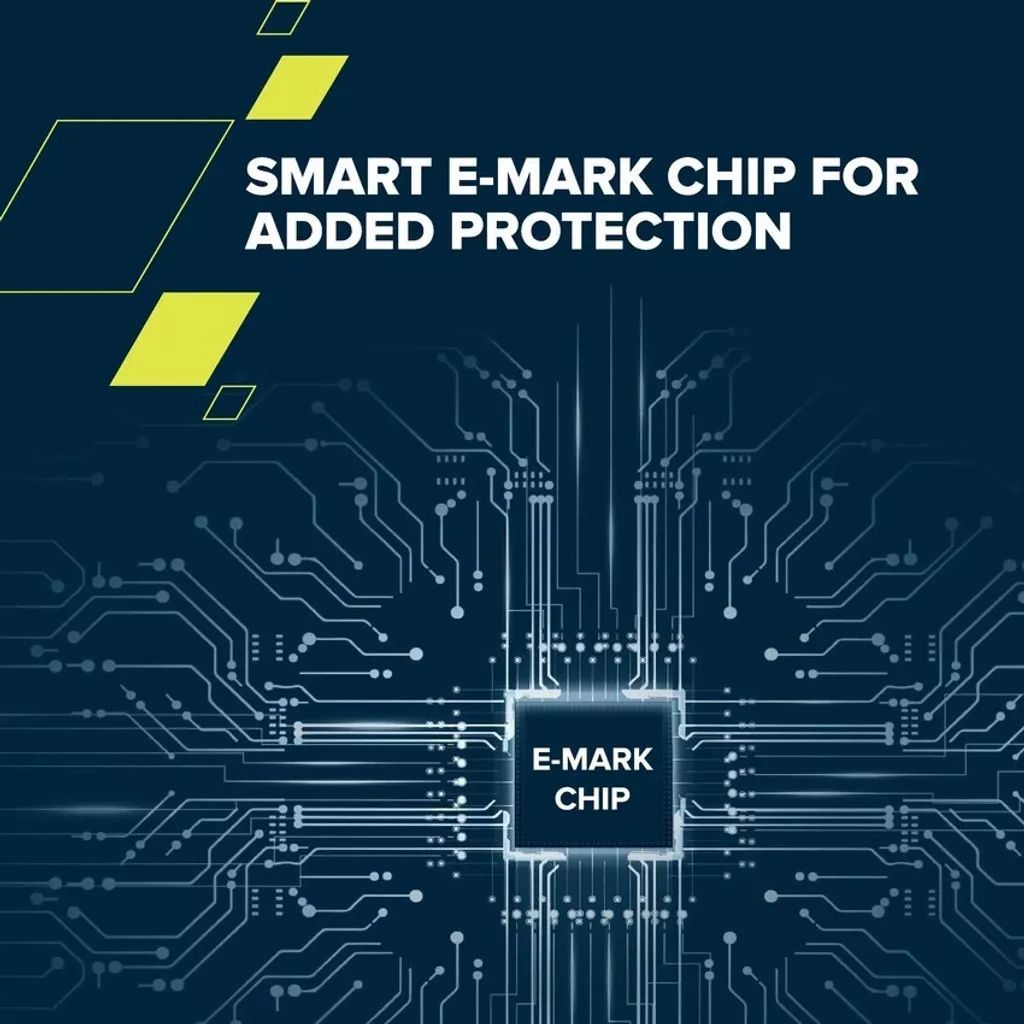 Canyon CC100AB C-C 100W Braided cable 1,2m White Canyon CC100AB C-C 100W Braided cable 1,2m White