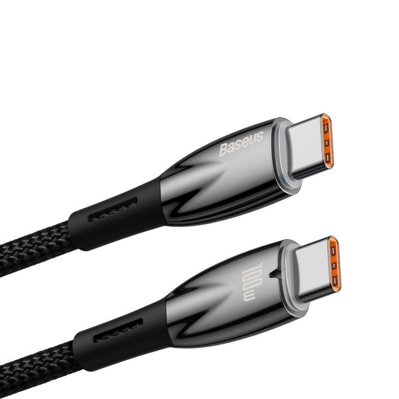 Baseus Glimmer USB-C USB-C Cable 2m Black