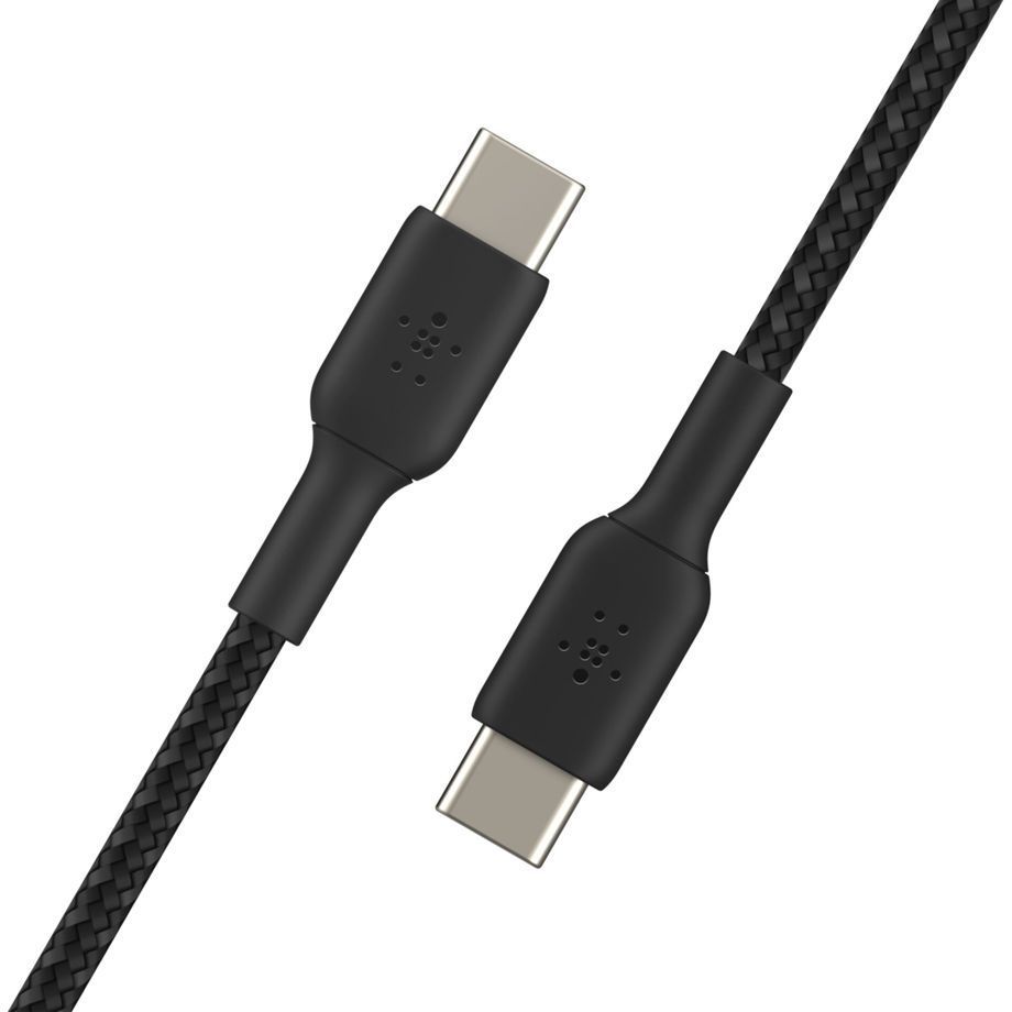 Belkin BoostCharge Braided USB-C to USB-C Cable 0,15m Black Belkin BoostCharge Braided USB-C to USB-C Cable 0,15m Black