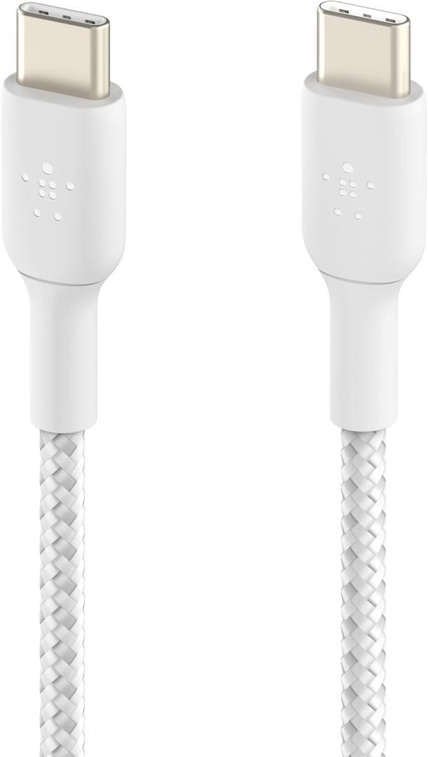 Belkin BoostCharge Braided USB-C to USB-C Cable 0,15m White Belkin BoostCharge Braided USB-C to USB-C Cable 0,15m White