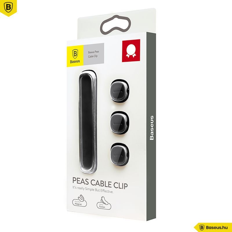 Baseus Clip Peas Cable Management Black Baseus Clip Peas Cable Management Black
