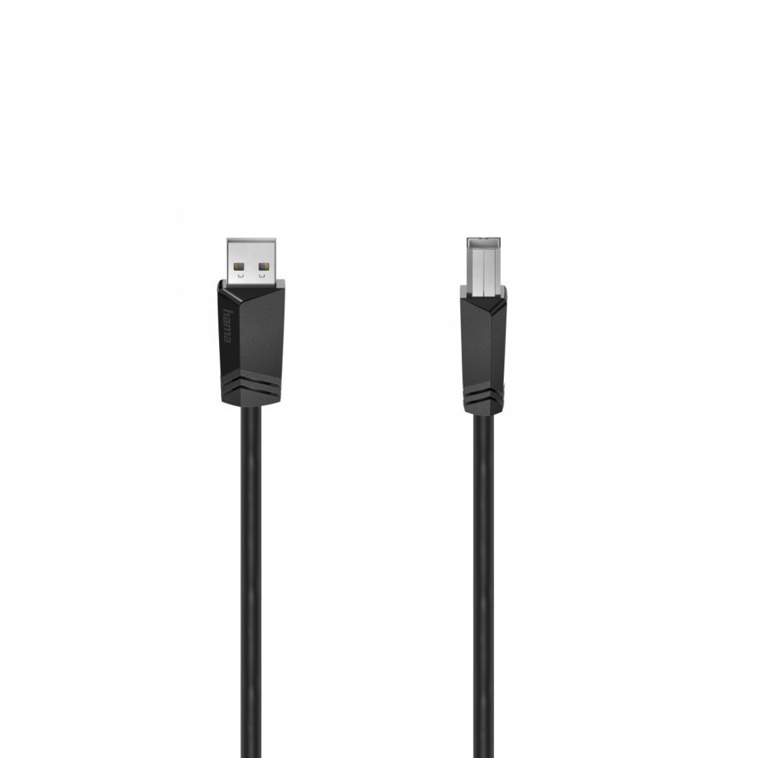 Hama FIC USB kábel A-B típus 1,5m Black Hama FIC USB kábel A-B típus 1,5m Black