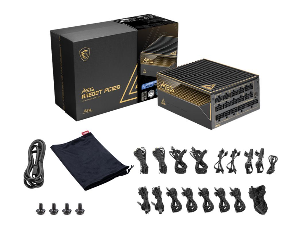 Msi 1600W 80+ Titanium MEG Ai1600T PCIE5 Msi 1600W 80+ Titanium MEG Ai1600T PCIE5