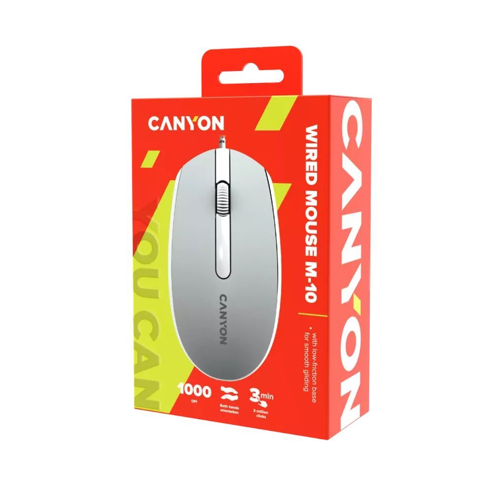 Canyon CNE-CMS10WL wired mouse Dark grey Canyon CNE-CMS10WL wired mouse Dark grey