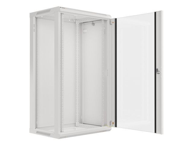 Lanberg 19" 22U Falra szerelhető Rackszekrény Grey Lanberg 19" 22U Falra szerelhető Rackszekrény Grey