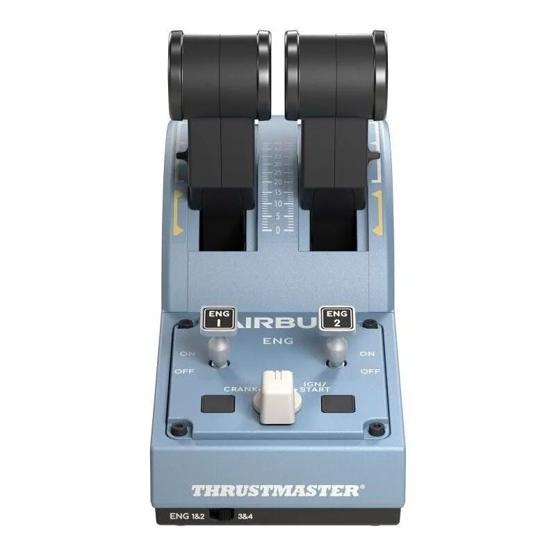Thrustmaster TCA Officer Pack Airbus Edition USB Joystick és Gázkar Black/Blue Thrustmaster TCA Officer Pack Airbus Edition USB Joystick és Gázkar Black/Blue