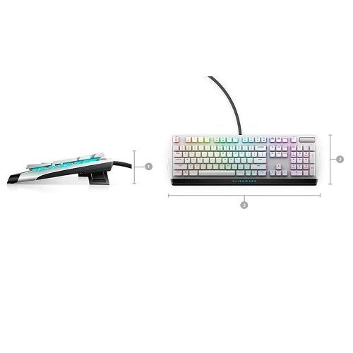 Dell Alienware AW510K Low Profile RGB Mechanical Gaming Keyboard Lunar Light US Dell Alienware AW510K Low Profile RGB Mechanical Gaming Keyboard Lunar Light US
