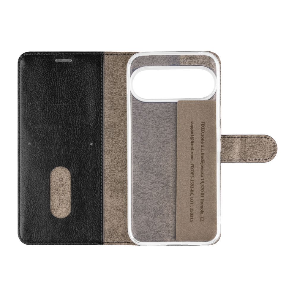 FIXED Opus oldalra nyíló telefontok Google Pixel 10 Pro XL 5G készülékhez, fekete FIXED Opus oldalra nyíló telefontok Google Pixel 10 Pro XL 5G készülékhez, fekete
