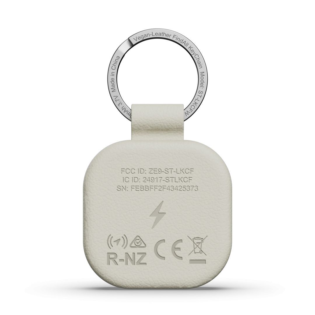 Satechi Vegan-Leather Findall Keychain Sand