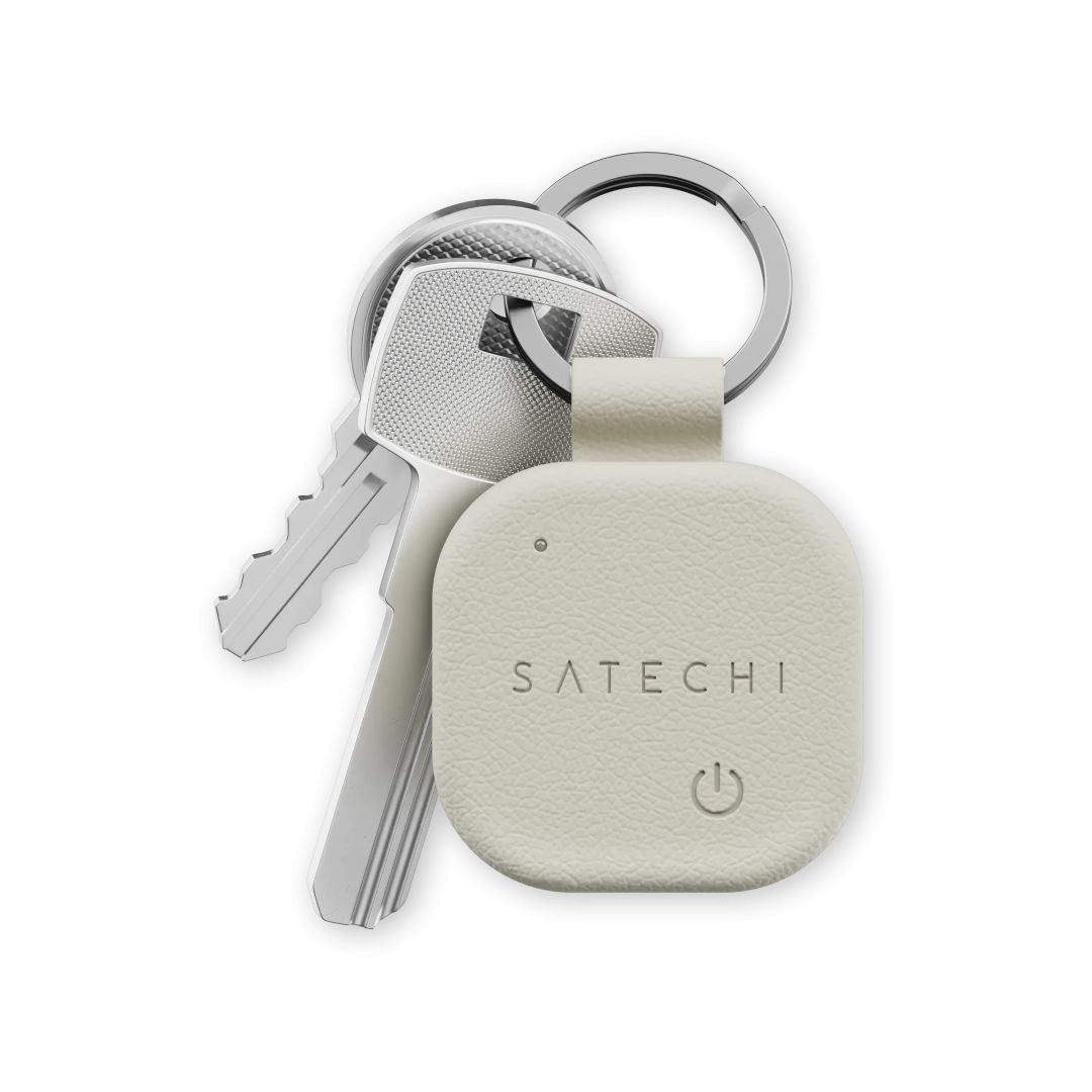 Satechi Vegan-Leather Findall Keychain Sand