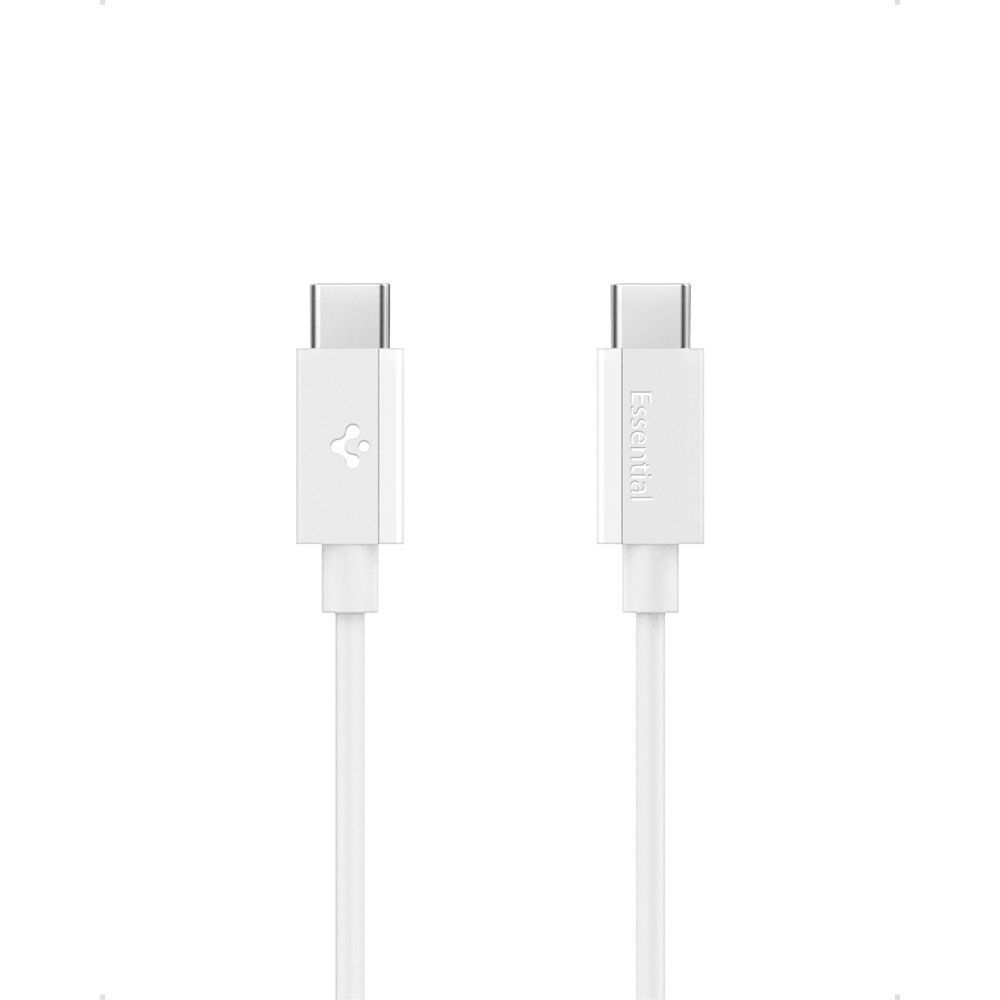 Spigen Essential USB-C to USB-C 60W cable 1m White Spigen Essential USB-C to USB-C 60W cable 1m White