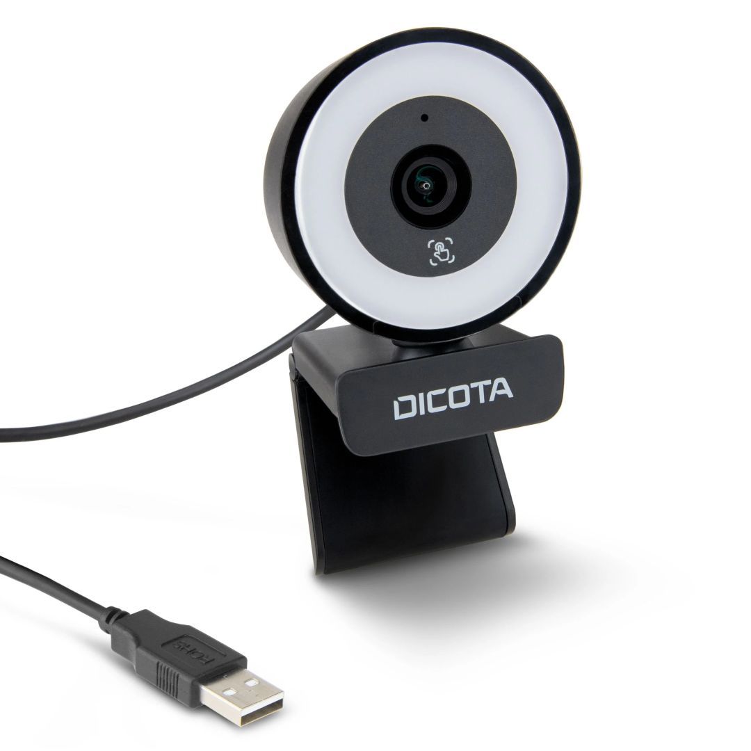 Dicota Ringlight 5MP Webkamera Black Dicota Ringlight 5MP Webkamera Black