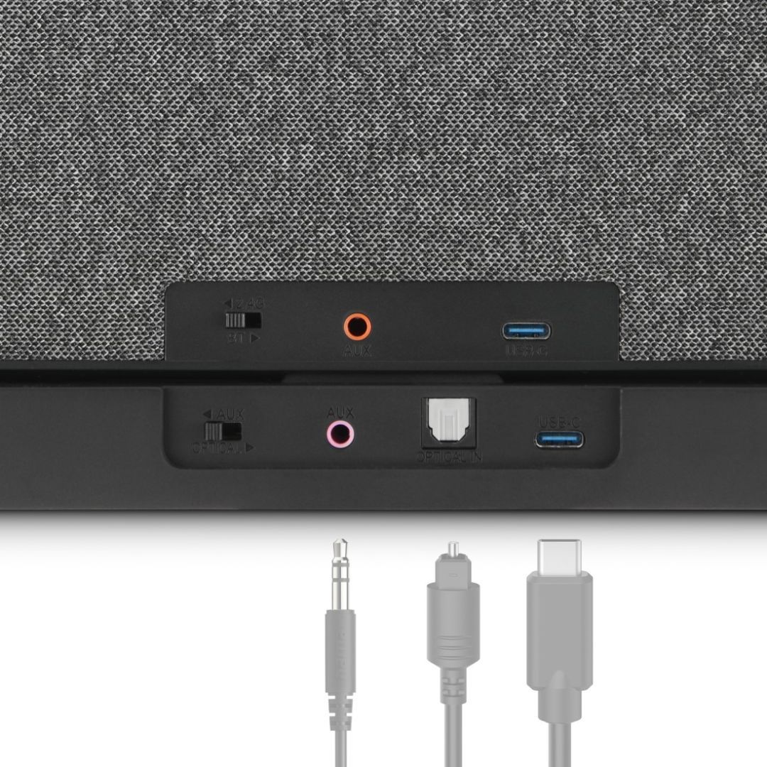 Hama Loudspeaker for TVs 2.4GHz Station + Bluetooth Portable Stereo Speaker Black Hama Loudspeaker for TVs 2.4GHz Station + Bluetooth Portable Stereo Speaker Black