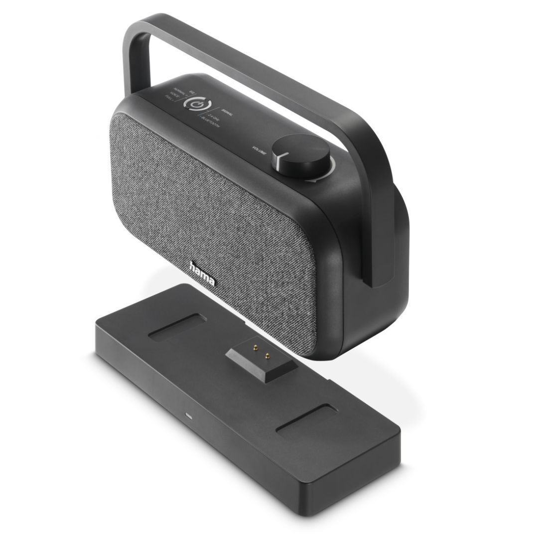 Hama Loudspeaker for TVs 2.4GHz Station + Bluetooth Portable Stereo Speaker Black Hama Loudspeaker for TVs 2.4GHz Station + Bluetooth Portable Stereo Speaker Black