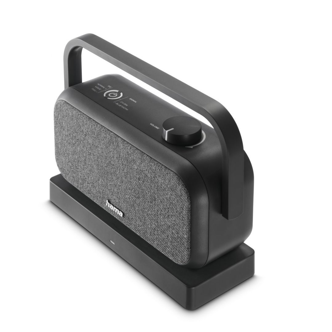 Hama Loudspeaker for TVs 2.4GHz Station + Bluetooth Portable Stereo Speaker Black Hama Loudspeaker for TVs 2.4GHz Station + Bluetooth Portable Stereo Speaker Black