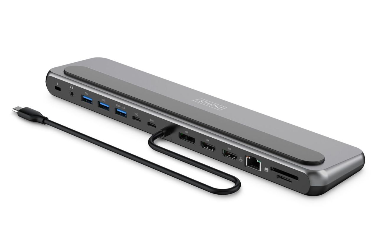 Digitus USB-C 8K docking station 12-port Digitus USB-C 8K docking station 12-port