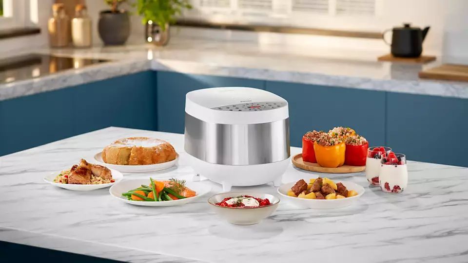 Philips Viva Collection Multicooker HD4713/40 Multifunkciós Főzőkészülék White Philips Viva Collection Multicooker HD4713/40 Multifunkciós Főzőkészülék White