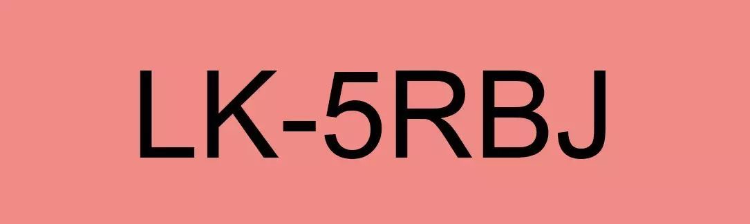 Epson LK-5RBJ címkeszalag (18mm) Black on Matte Red - 8m