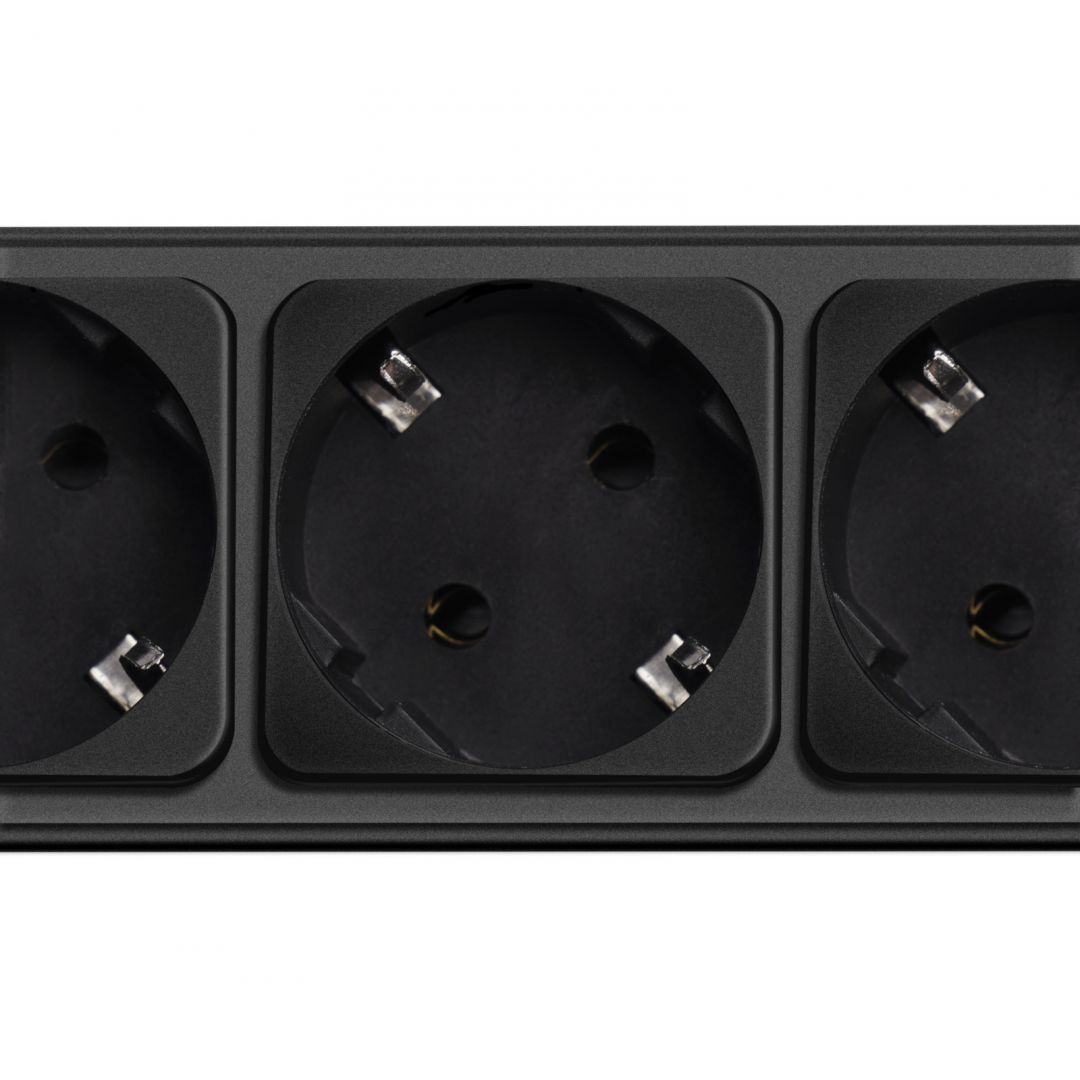 Akyga AK-SP-06B Túlfeszültségvédő Kapcsolóval 5DIN 3m Black Akyga AK-SP-06B Túlfeszültségvédő Kapcsolóval 5DIN 3m Black