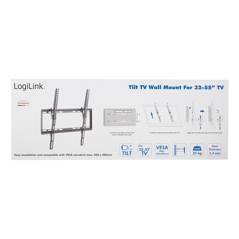 Logilink BP0037 TV wall mount 32–55" Black