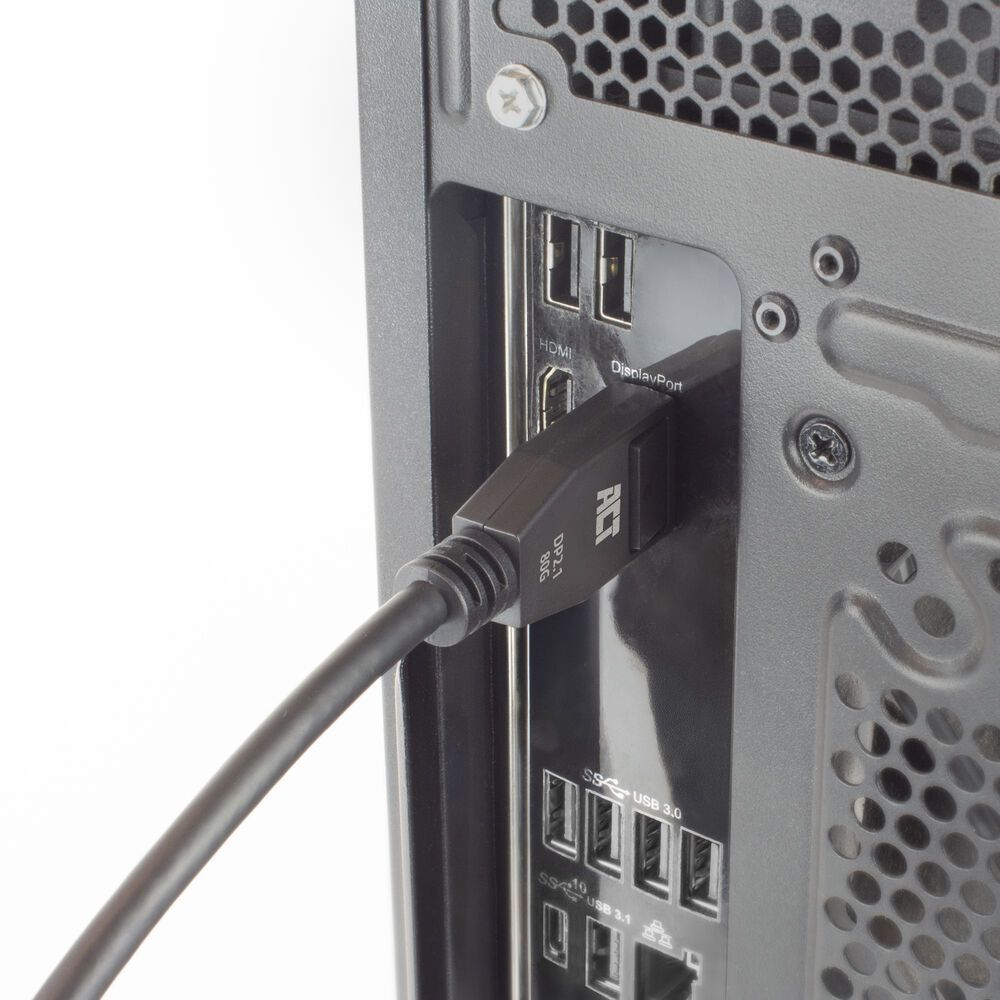 ACT DisplayPort 2.1 cable 8K male to male 2m Black ACT DisplayPort 2.1 cable 8K male to male 2m Black