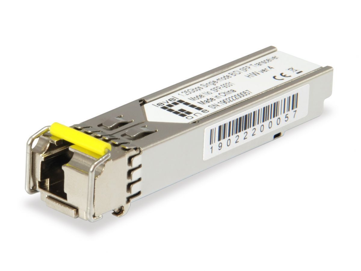 LevelOne SFP Transceiver 1.25G Single-mode Simplex LC 20km LevelOne SFP Transceiver 1.25G Single-mode Simplex LC 20km