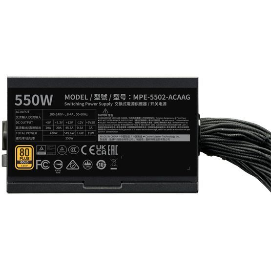 Cooler Master 550W 80+ Gold MWE V3 Cooler Master 550W 80+ Gold MWE V3