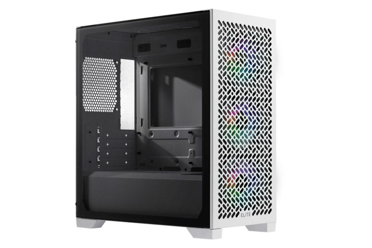 Cooler Master Elite 302 Tempered Glass White Cooler Master Elite 302 Tempered Glass White